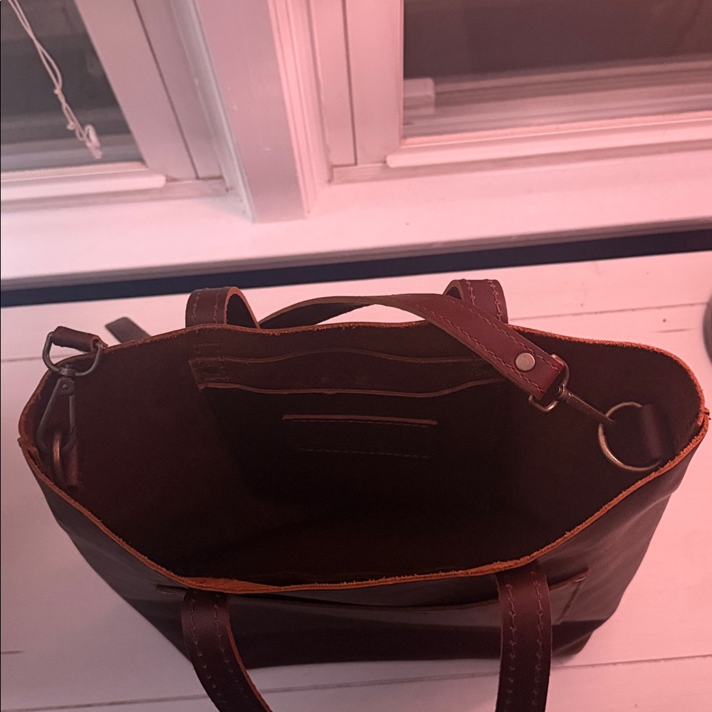 Portland Leather Goods Brown Leather Tote | Crossbody - Picture 8 of 8